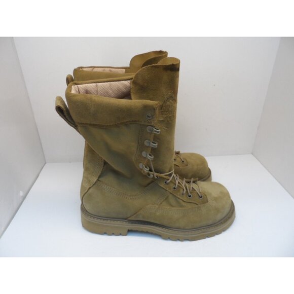 Hoffman Men's 10" Powerline Climbing Boots "Made In USA" Coyote Size 9D - Picture 2 of 7